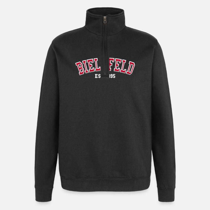 Bielefeld fondée en 1995 - Sweat à zip 1/4 - noir