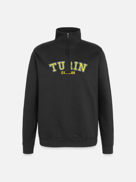Turin Est. 2006 - Quarter-Zip Sweatshirt - black