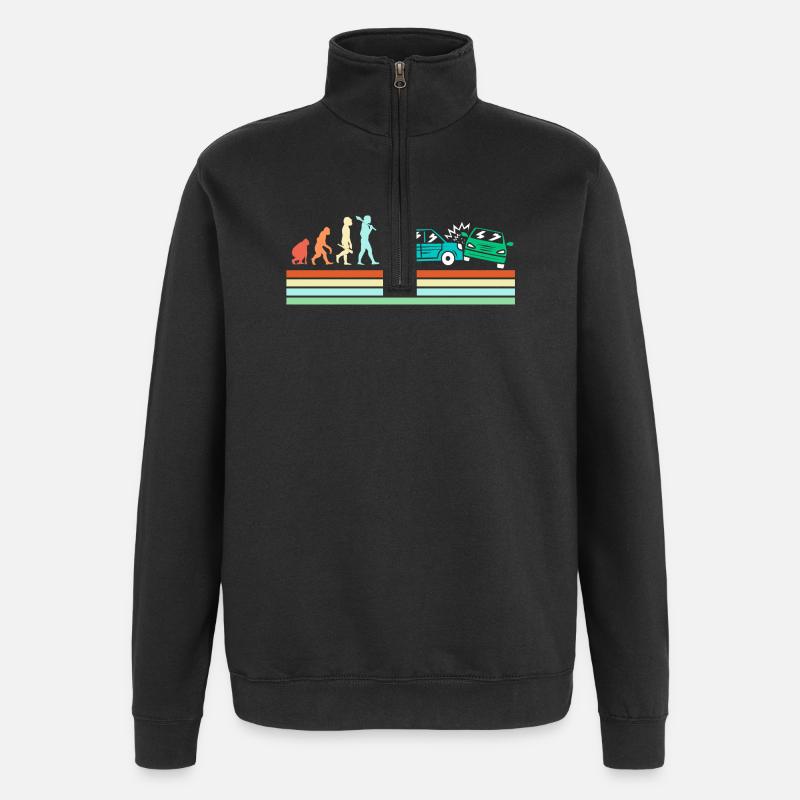 Demolition Derby - Quarter-Zip Sweatshirt - black