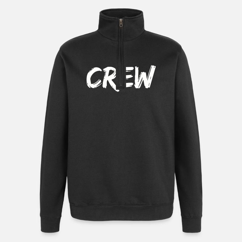 équipage - Sweat à zip 1/4 - noir