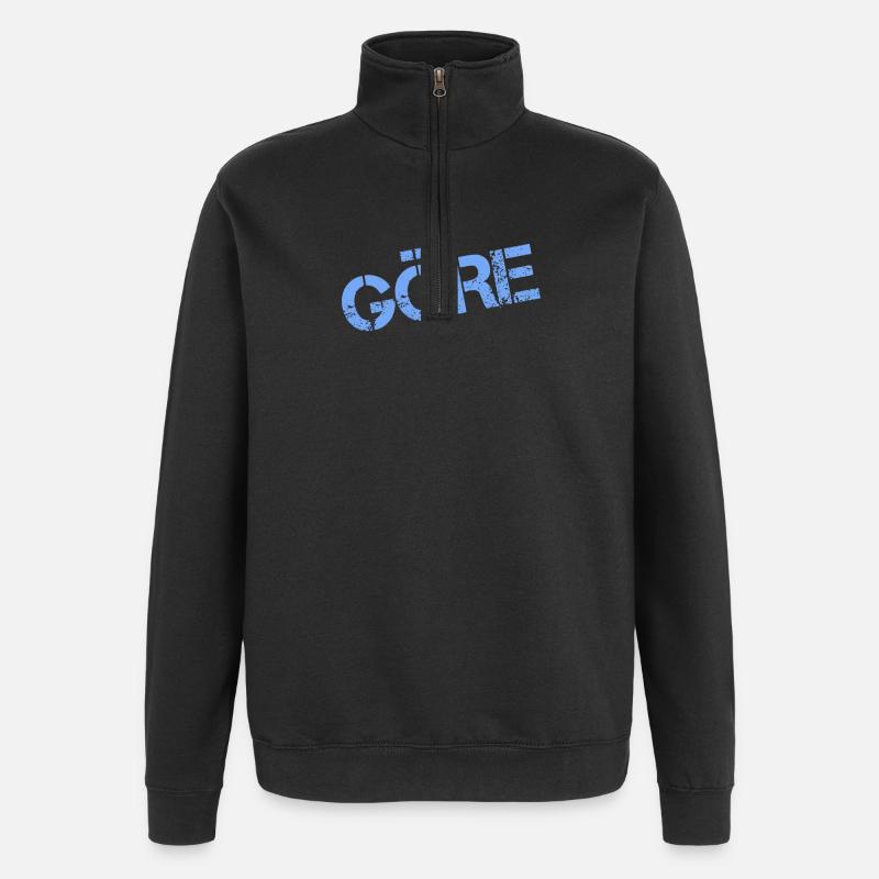 MÔME - Sweat à zip 1/4 - noir