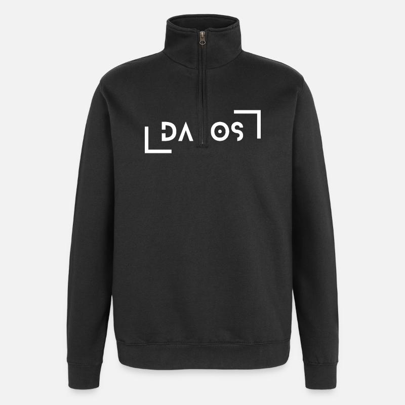 Davos - Quarter-Zip Sweatshirt - black