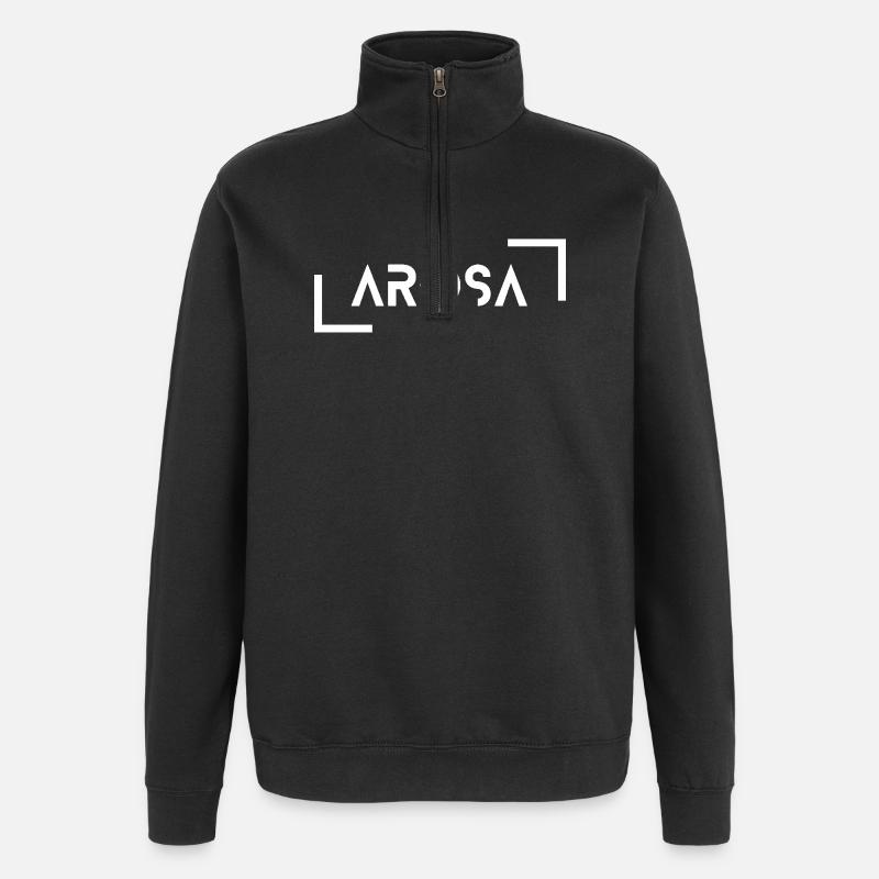 Arosa - Sweat à zip 1/4 - noir