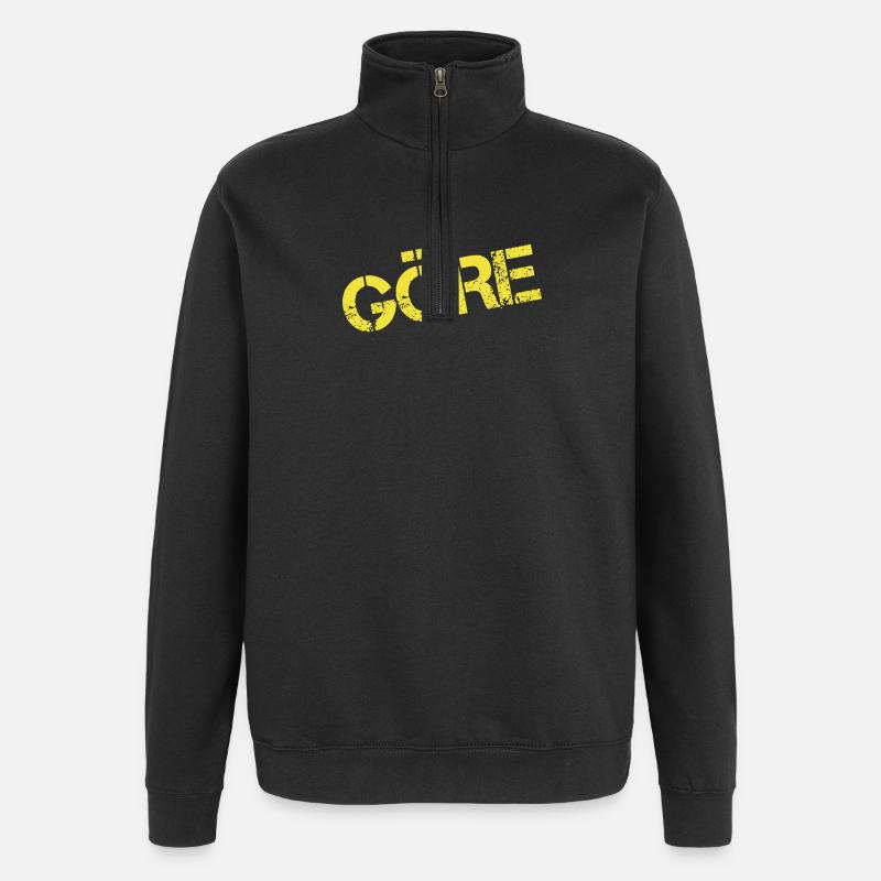 GÖRE - Quarter-Zip-Sweatshirt - Schwarz