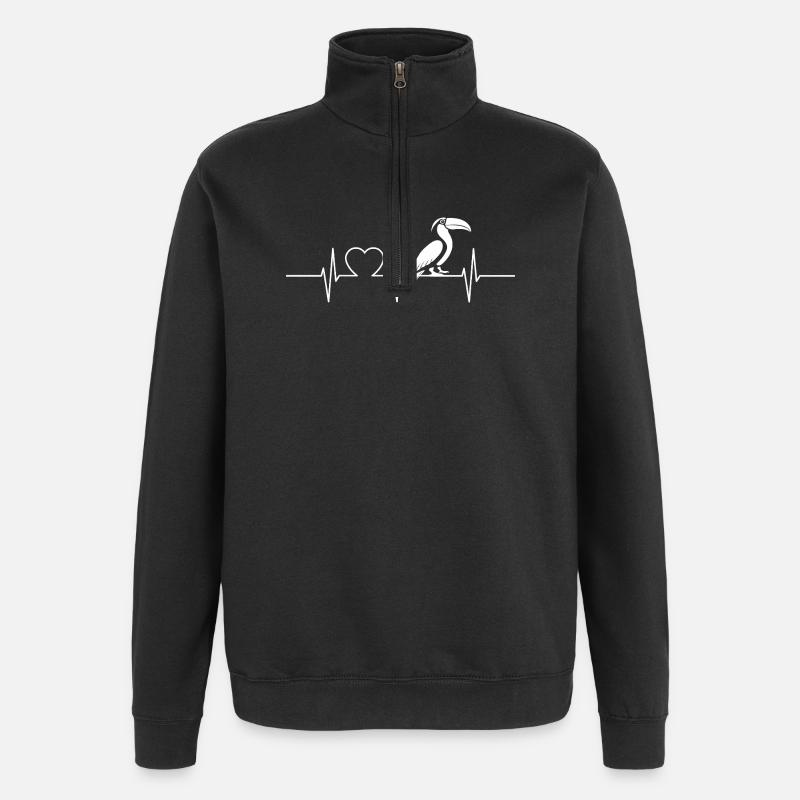 Toucans Toucan - Sweat à zip 1/4 - noir