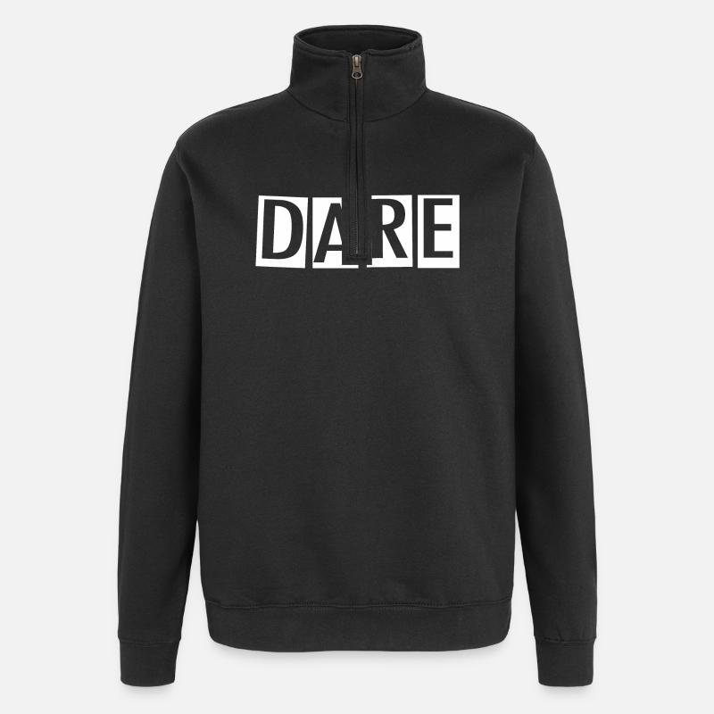 Wagen - Quarter-Zip-Sweatshirt - Schwarz