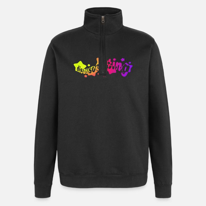 Dissociation dans Rainbow Stars (gradient) - Sweat à zip 1/4 - noir