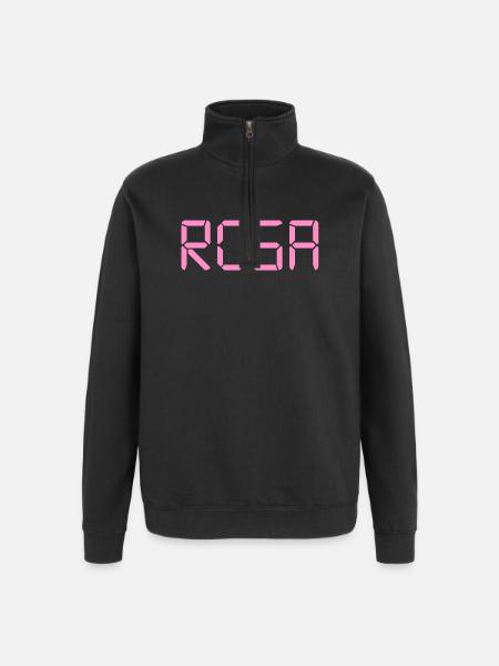 Pink – LCD - Quarter-Zip-Sweatshirt - Schwarz