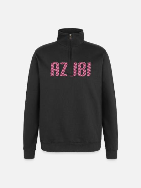 Azubi Tshirt 6 23 rosa - Quarter-Zip-Sweatshirt - Schwarz