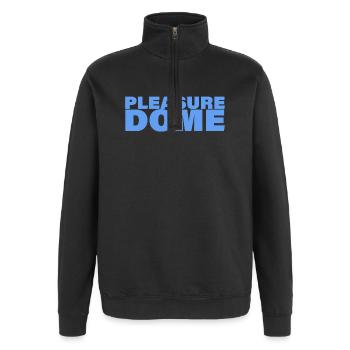 PLEASURE DOME - Quarter-Zip-Sweatshirt - Schwarz - Vorne - AI Model Female 172 light (172cm) & AI Model Male 178 dark (178cm)