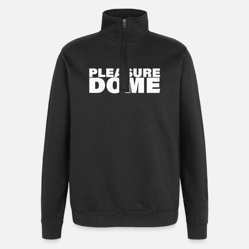 DÔME DE PLAISIR - Sweat à zip 1/4 - noir