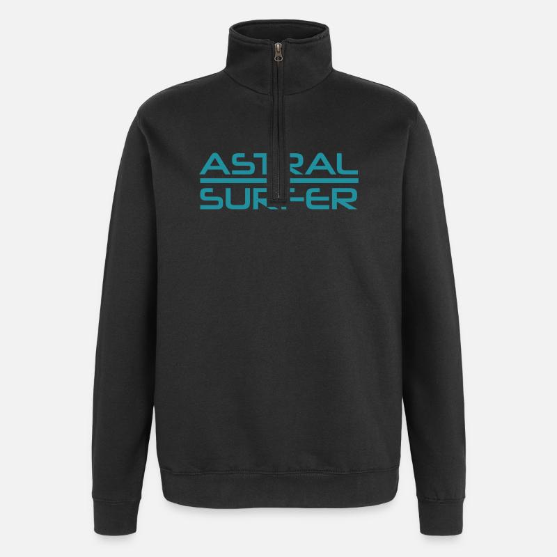 Conception d’Astral Surfer - Sweat à zip 1/4 - noir