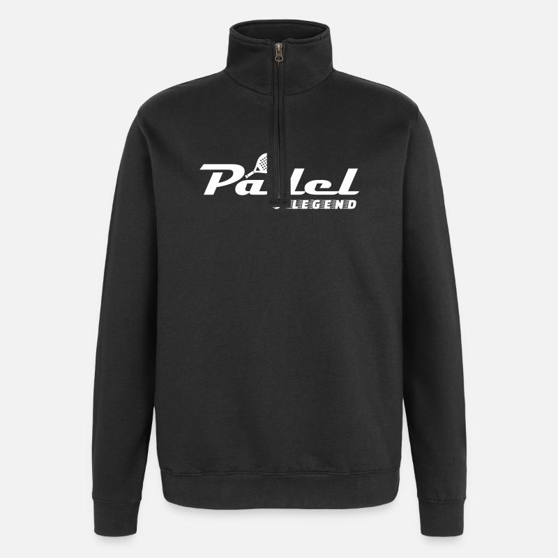Légende du padel - Sweat à zip 1/4 - noir