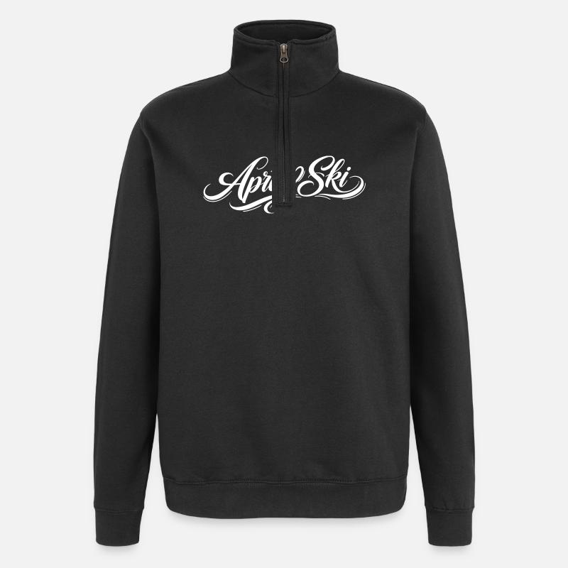 Apres Ski Herz - Quarter-Zip-Sweatshirt - Schwarz