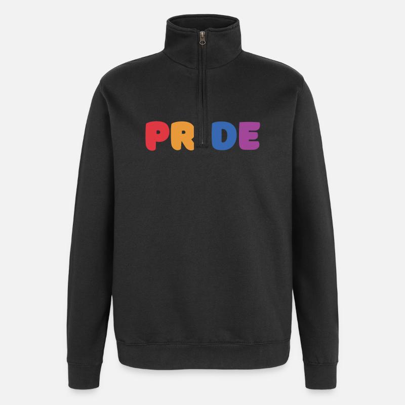 LGBTQ+ Pride-Monat - Quarter-Zip-Sweatshirt - Schwarz