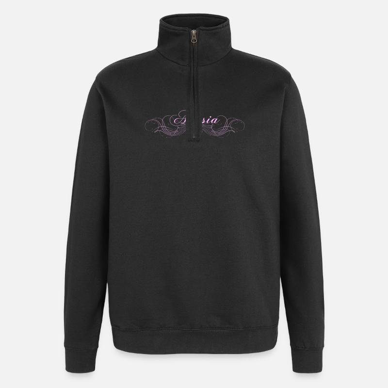 Alessia - Quarter-Zip-Sweatshirt - Schwarz