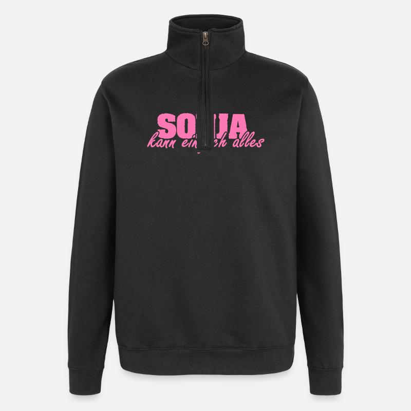 Ms. Sonja - Quarter-Zip Sweatshirt - black