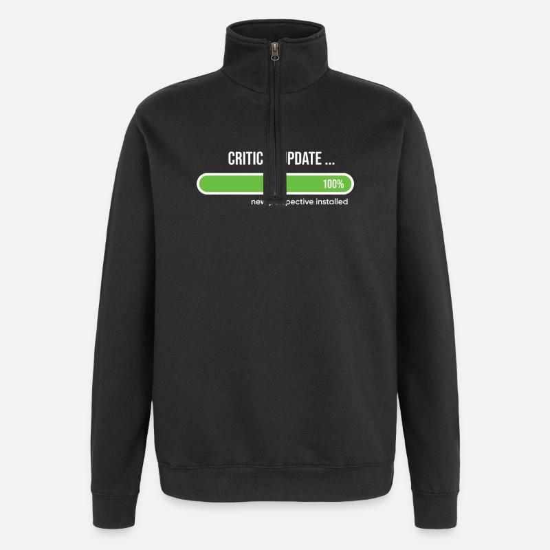 Critical Update New Perspective Installed - Sweat à zip 1/4 - noir