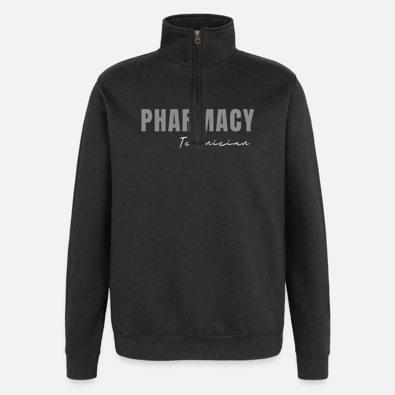 Pharmacy Technician RX Tech Squad Student - Quarter-Zip Sweatshirt - black