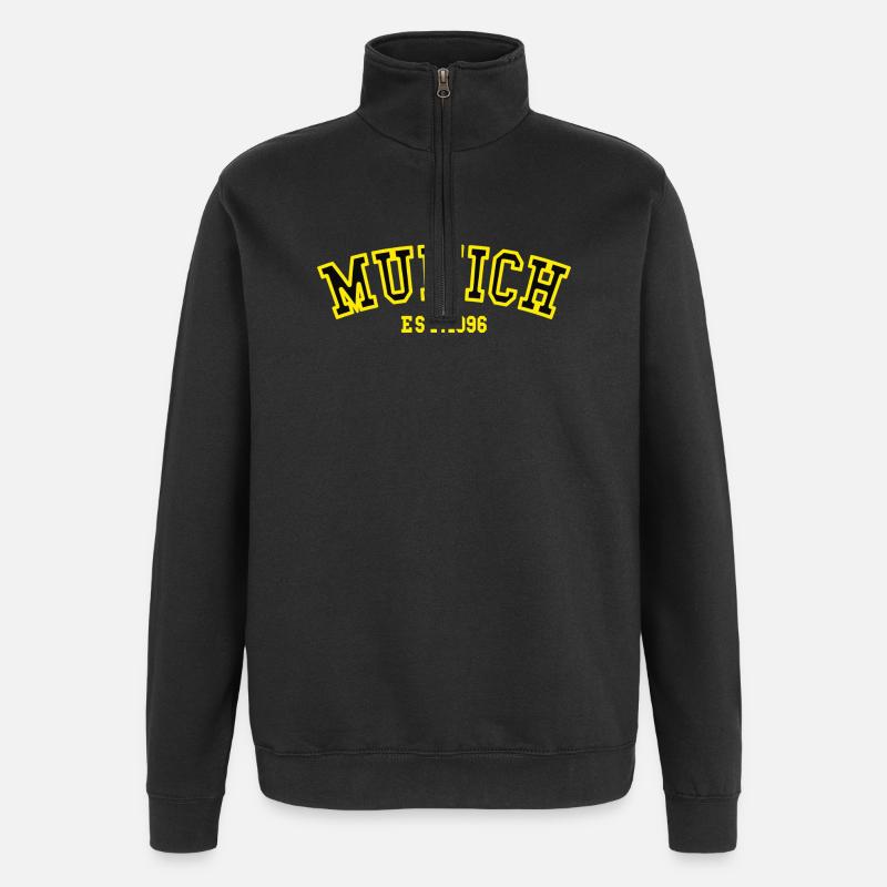 Munich Est. 1996 - Quarter-Zip Sweatshirt - black