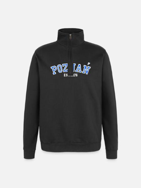 Poznań Fondée en 1976 - Sweat à zip 1/4 - noir