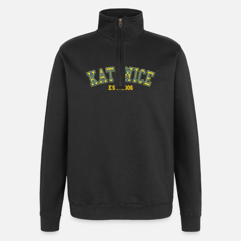 Katowice Fondée en 2006 - Sweat à zip 1/4 - noir