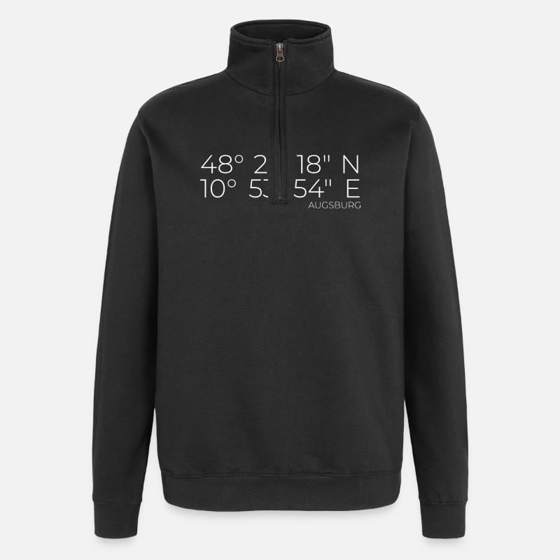 Coordonnées Augsbourg - Sweat à zip 1/4 - noir