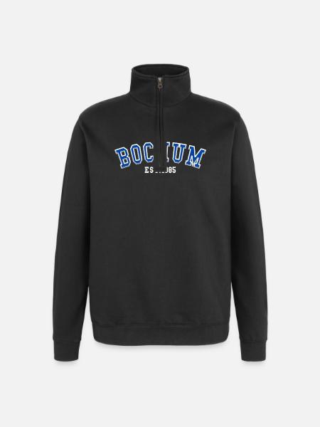 Bochum Est. 1985 - Quarter-Zip-Sweatshirt - Schwarz