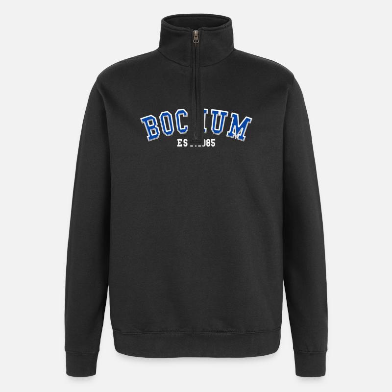 Bochum Est. 1985 - Sweat à zip 1/4 - noir