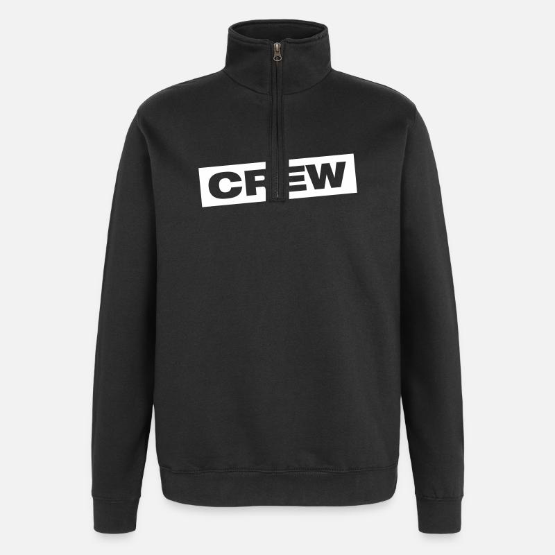 Crew Symbol - Quarter-Zip-Sweatshirt - Schwarz