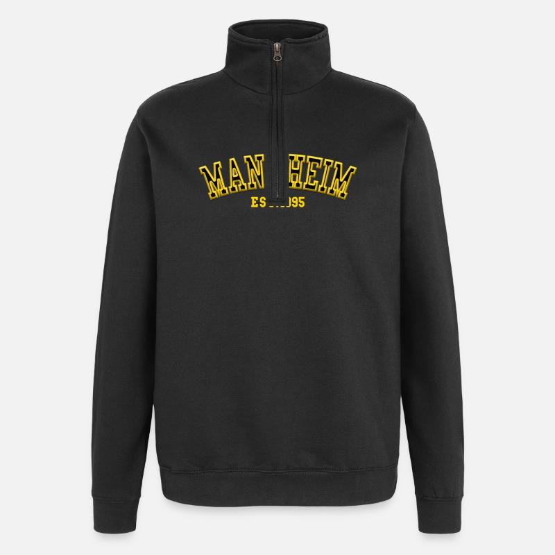 Mannheim Est 1995 - Quarter-Zip Sweatshirt - black