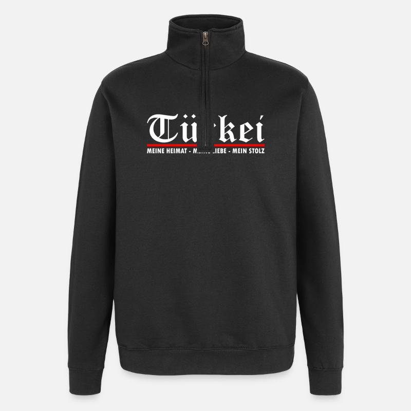 Turkey - Quarter-Zip Sweatshirt - black