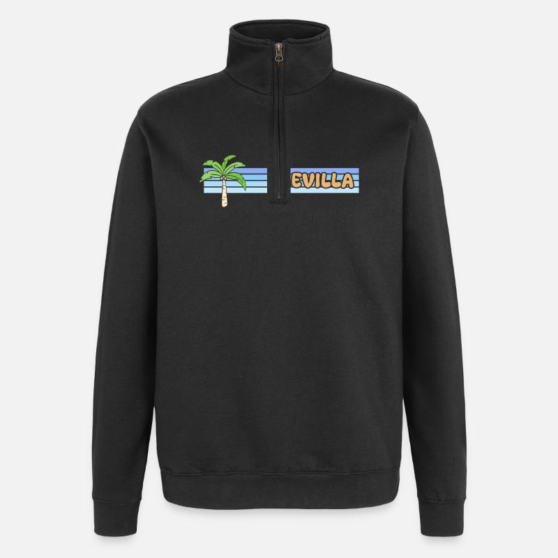 Sonne Sevilla - Quarter-Zip-Sweatshirt - Schwarz