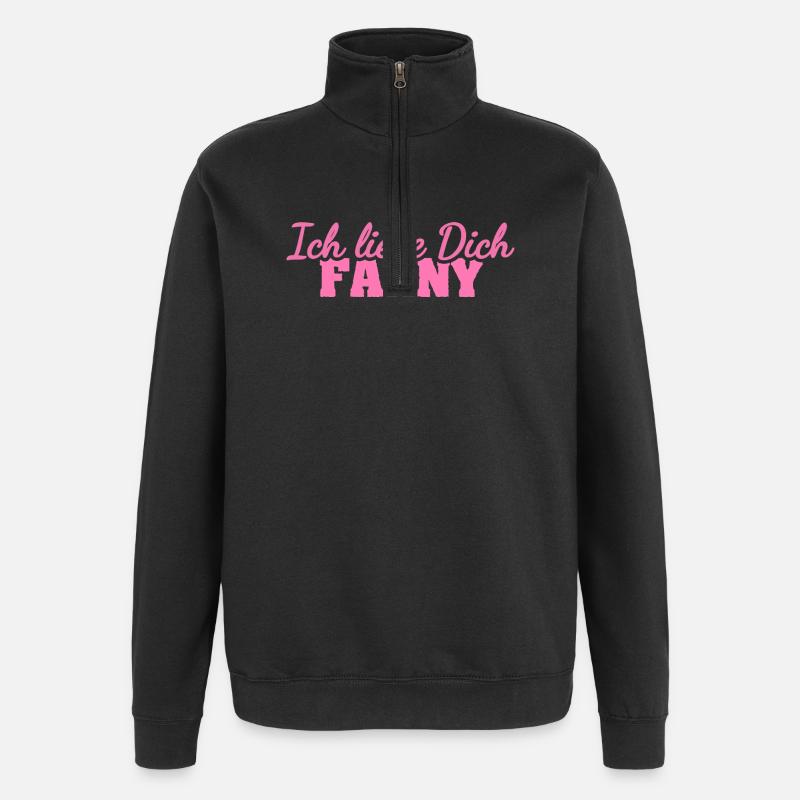Fanny - Quarter-Zip-Sweatshirt - Schwarz
