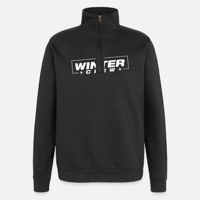 Winter Crew Winterlich - Quarter-Zip-Sweatshirt - Schwarz