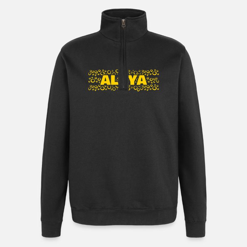 Cadeau pour Alaya - Sweat à zip 1/4 - noir
