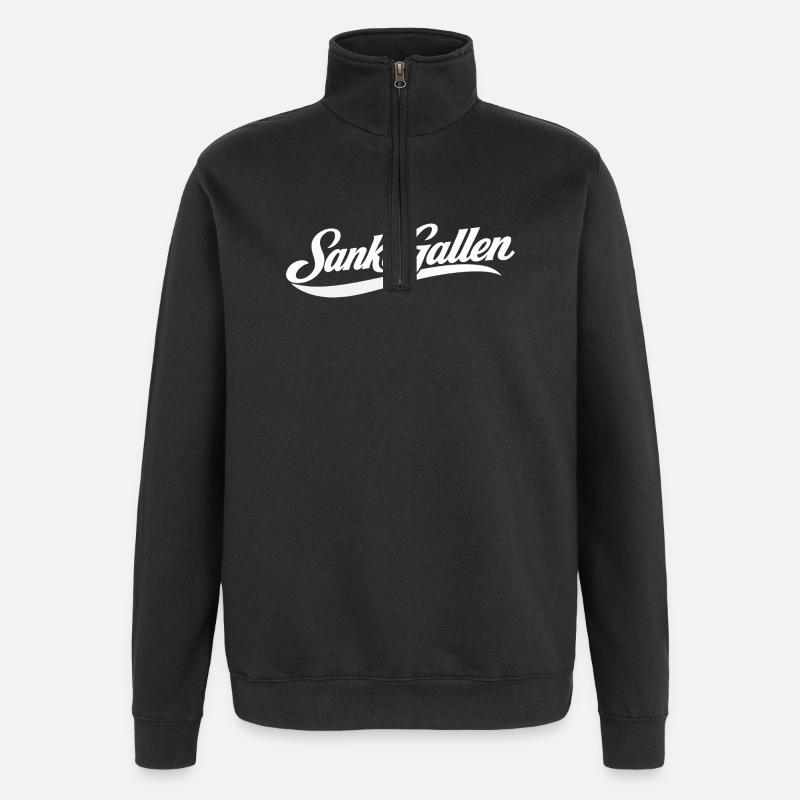 Sankt Gallen - Quarter-Zip-Sweatshirt - Schwarz