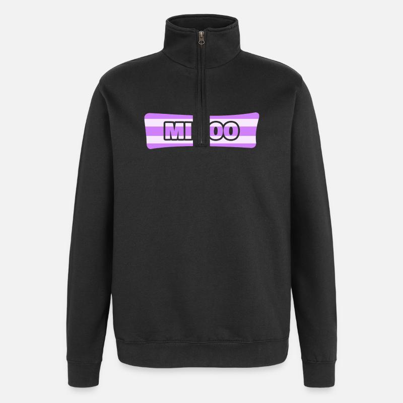 Cadeau pour Minoo - Sweat à zip 1/4 - noir