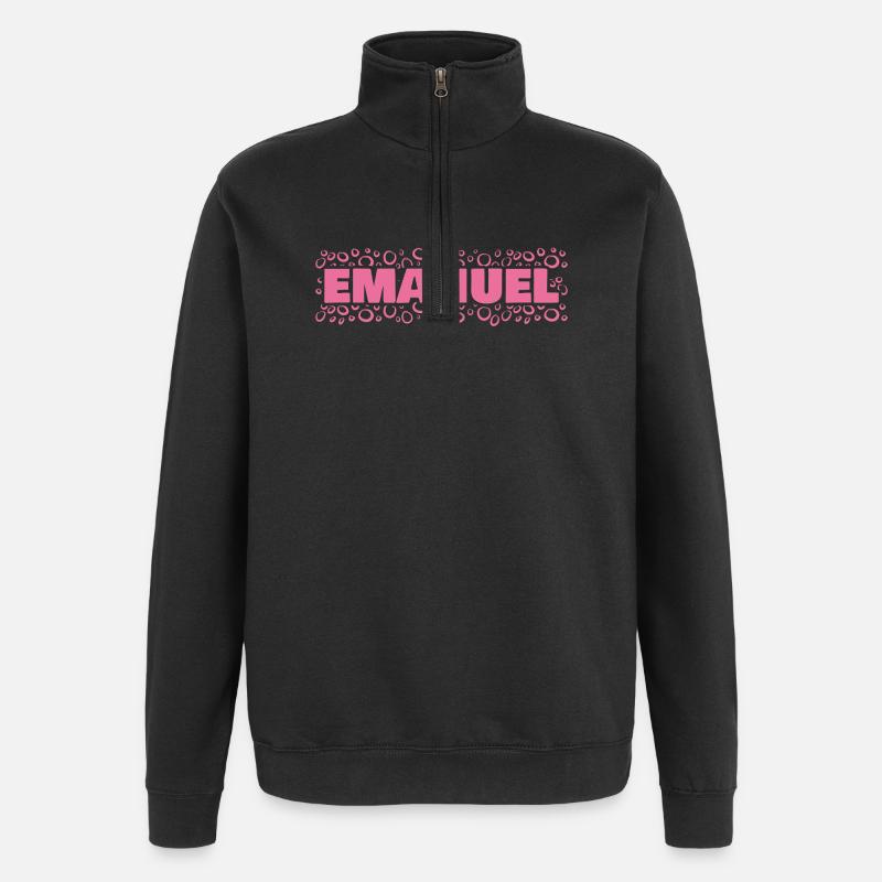 Gift idea Emanuel - Quarter-Zip Sweatshirt - black