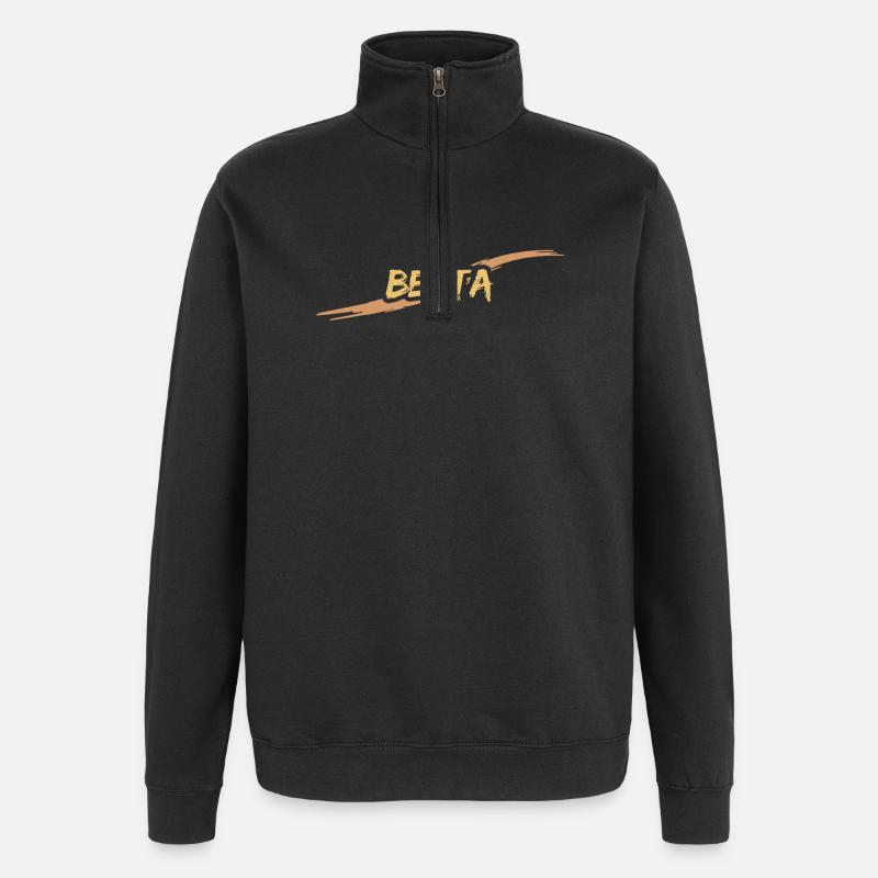 Berta als Geschenk - Quarter-Zip-Sweatshirt - Schwarz