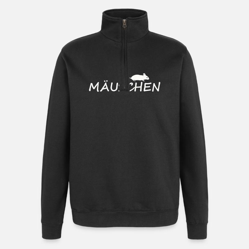 MÄUSCHEN - Quarter-Zip-Sweatshirt - Schwarz