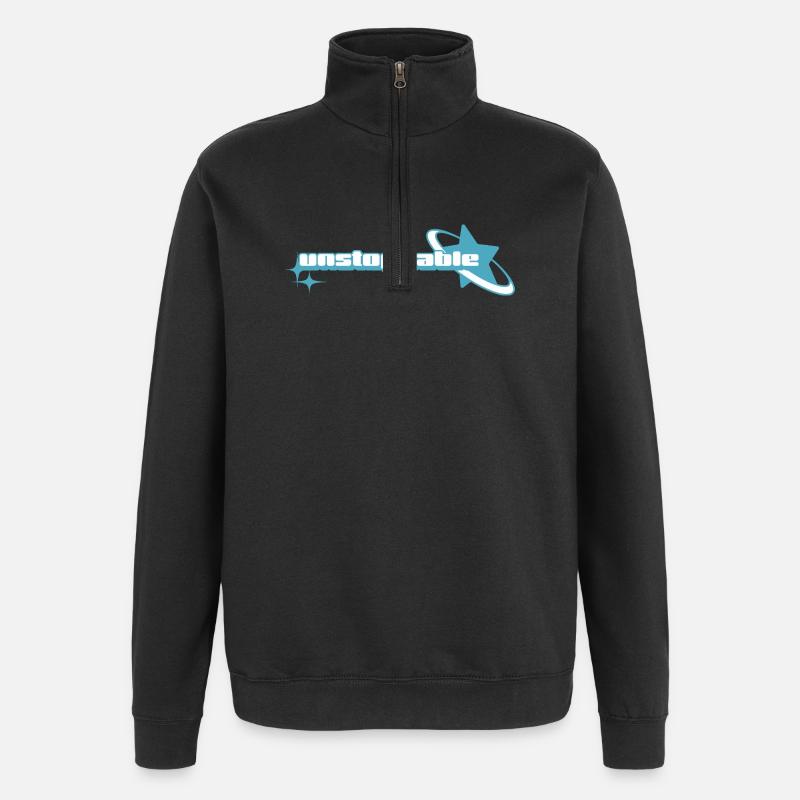 Cosmic Fancy Glow _ Unaufhaltsam - Quarter-Zip-Sweatshirt - Schwarz