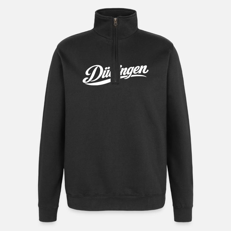 Düdingen Freiburg - Quarter-Zip-Sweatshirt - Schwarz