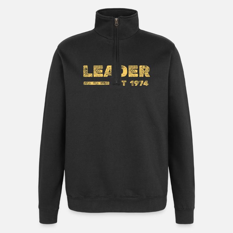 Verantwortlich 1974 - Quarter-Zip-Sweatshirt - Schwarz