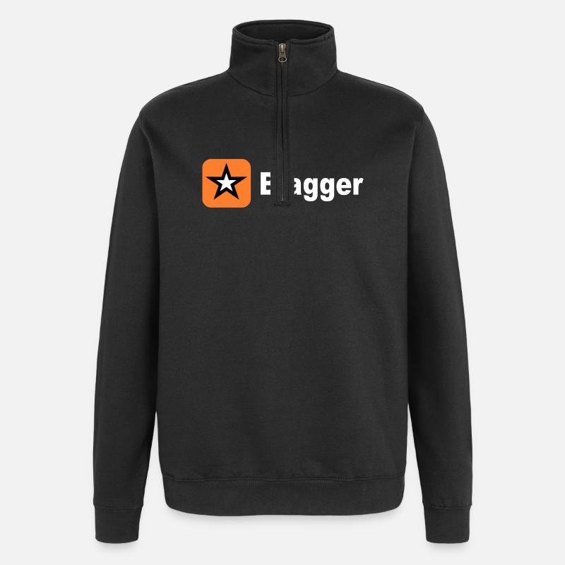 big blagger star - Quarter-Zip Sweatshirt - black