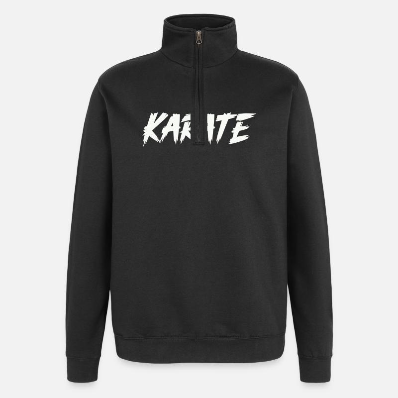 karate - Quarter-Zip Sweatshirt - black