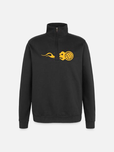Volleyball - Sweat à zip 1/4 - noir