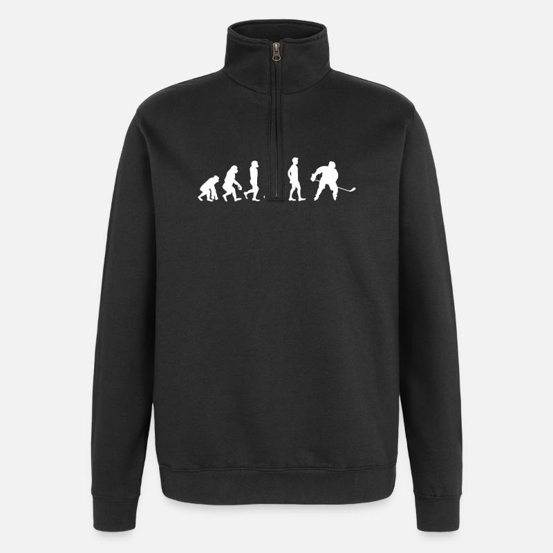 Evolution to Hockey - Quarter-Zip Sweatshirt - black