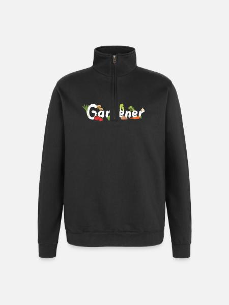 Gärtner Gärtnerin Garten - Quarter-Zip-Sweatshirt - Schwarz