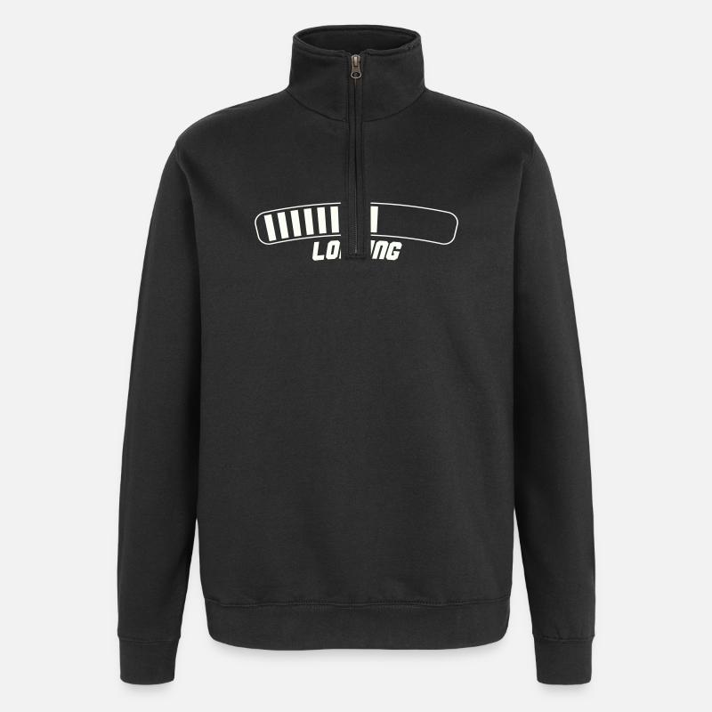 Loading - Quarter-Zip Sweatshirt - black